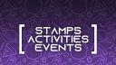Discovery splash banner for Stamps, Activities & Events Discord server