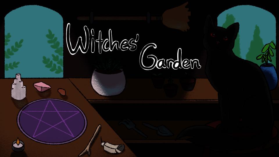 Discovery splash banner for Witches' Garden Discord server