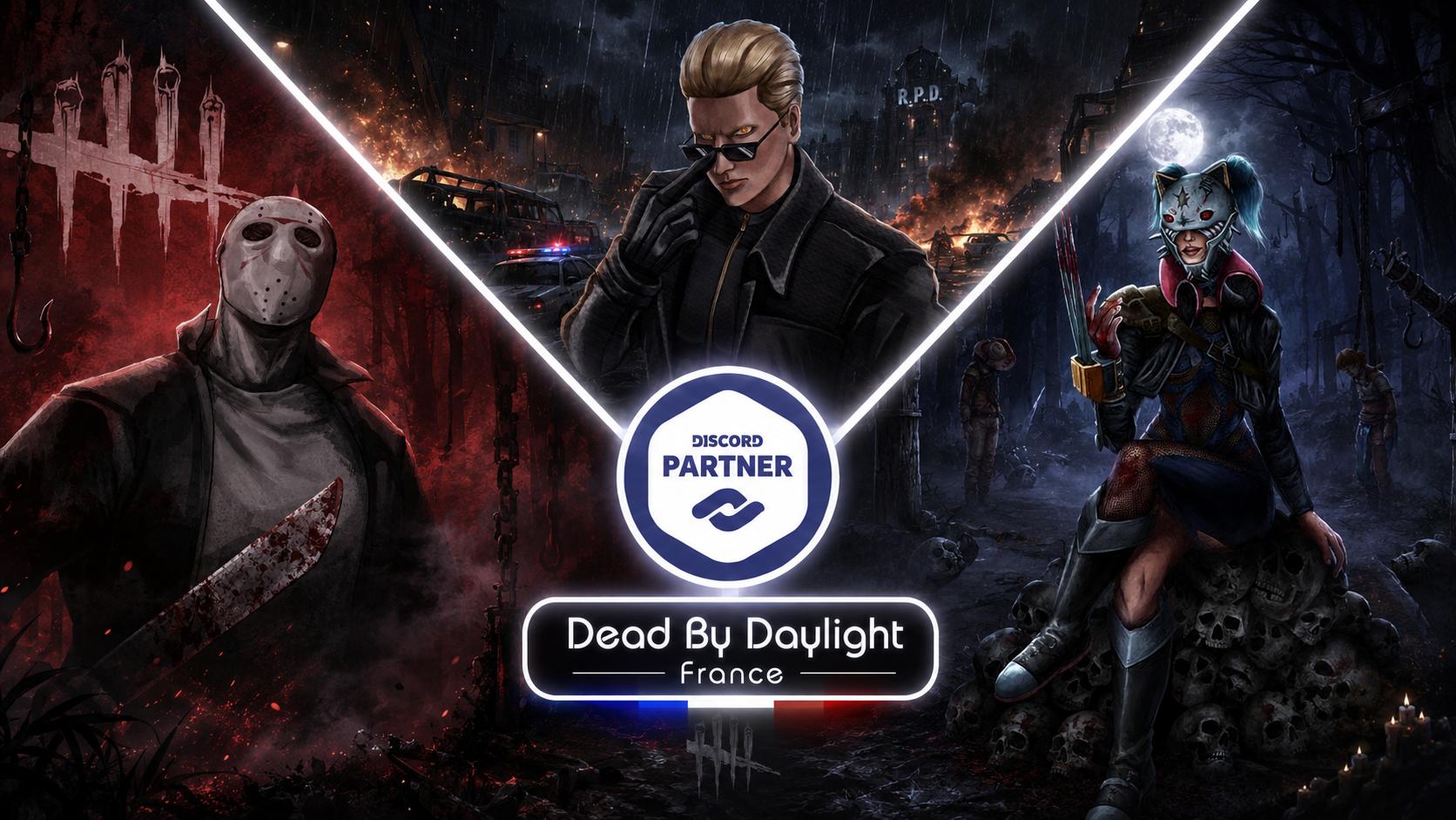 Discovery splash banner for Dead By Daylight France | DBD Discord server