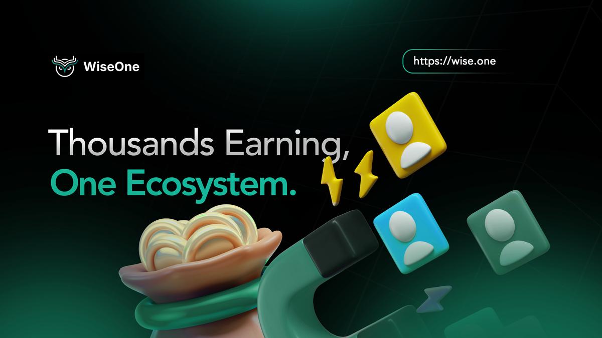 Discovery splash banner for Wise Token: WiseOne Discord server