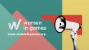 Discovery splash banner for Women in Games Discord server