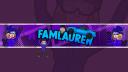 Discovery splash banner for FamLauren's Gang Discord server