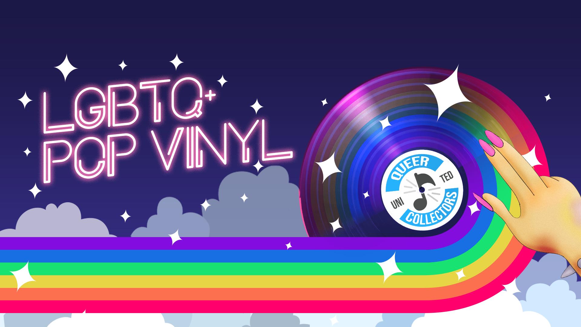 Discovery splash banner for LGBTQ+ Pop Vinyl Discord server