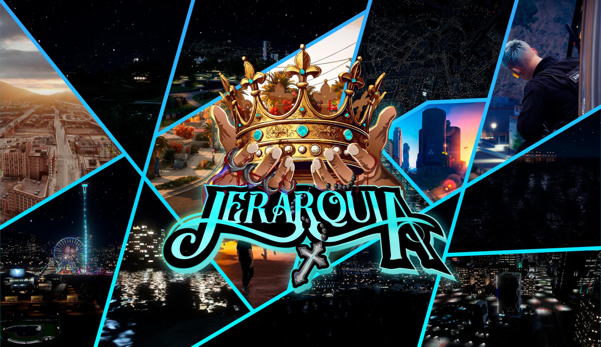 Discovery splash banner for JERARQUIA Discord server