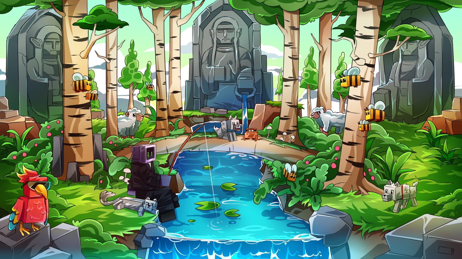 Discovery splash banner for MineSeed Discord server