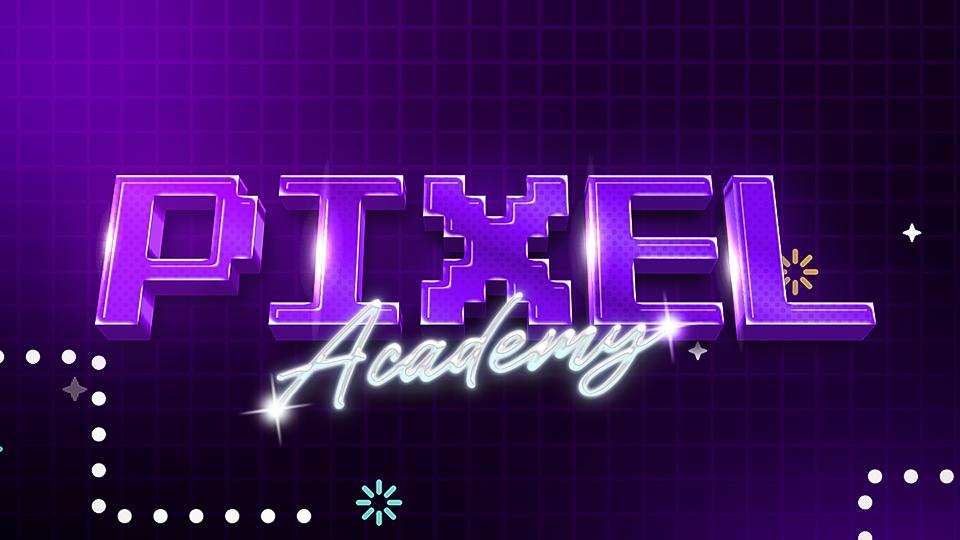 Discovery splash banner for Pixel Academy #Avolta!? Discord server