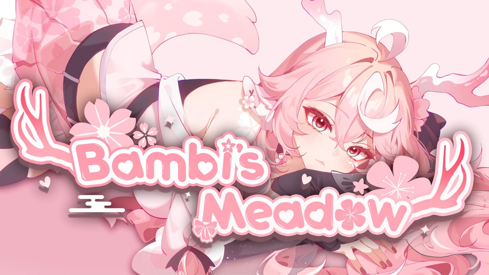 Discovery splash banner for 𓆰├ Bambi's Meadow Discord server