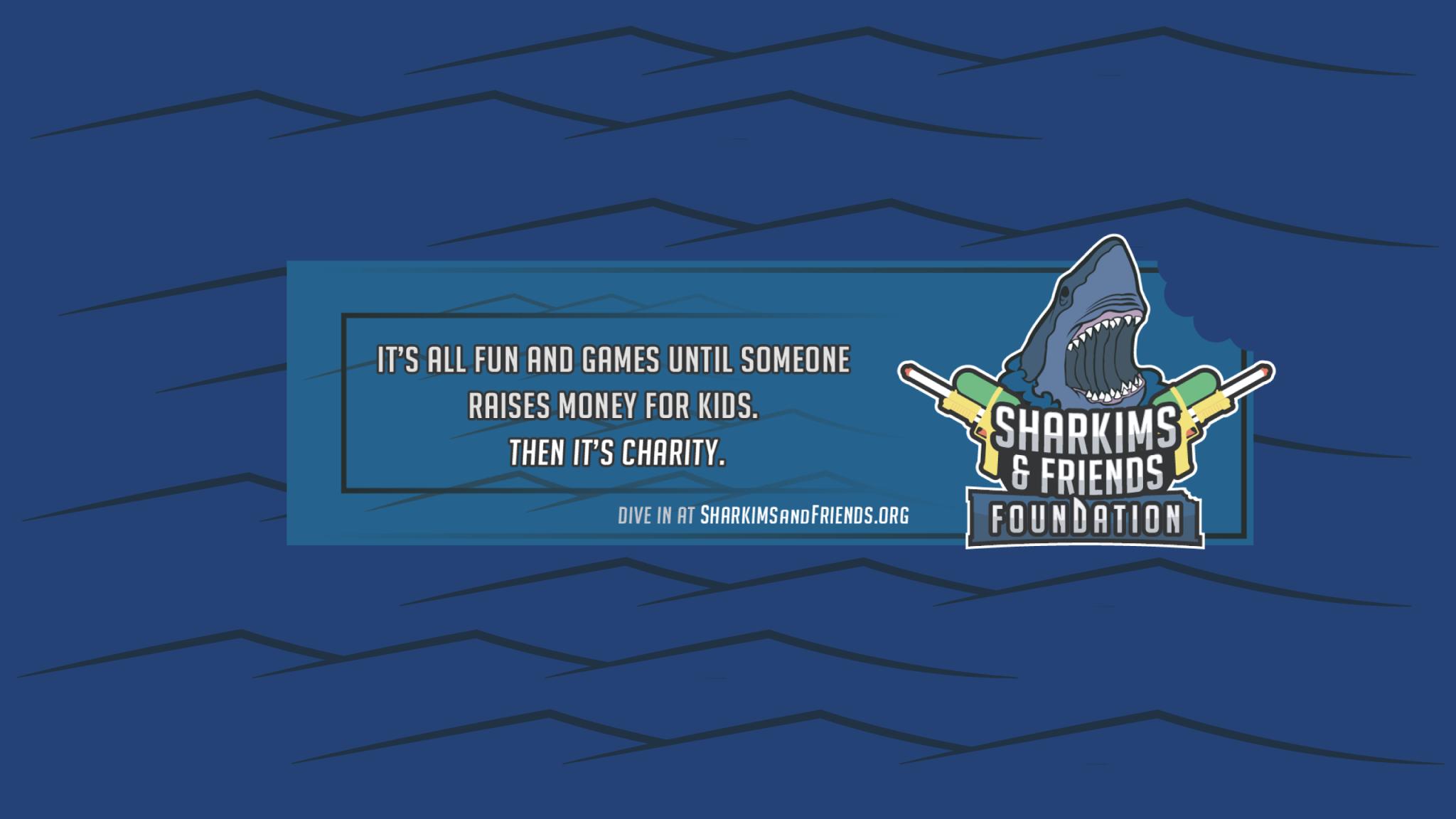 Discovery splash banner for Sharkims & Friends Foundation Discord server