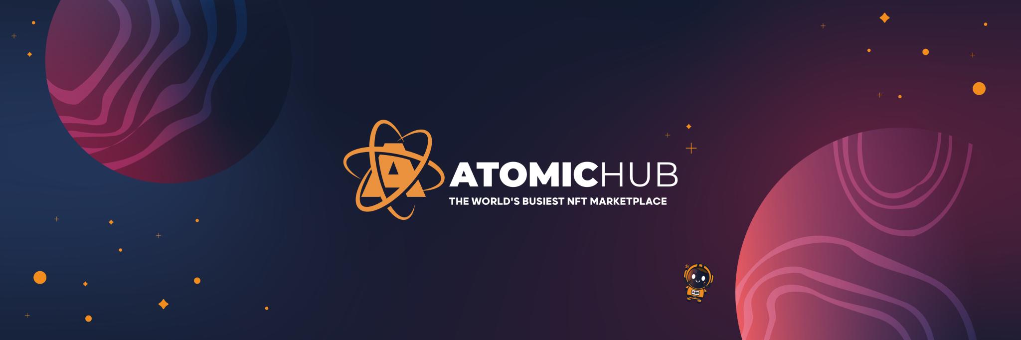 Discovery splash banner for AtomicHub Discord server