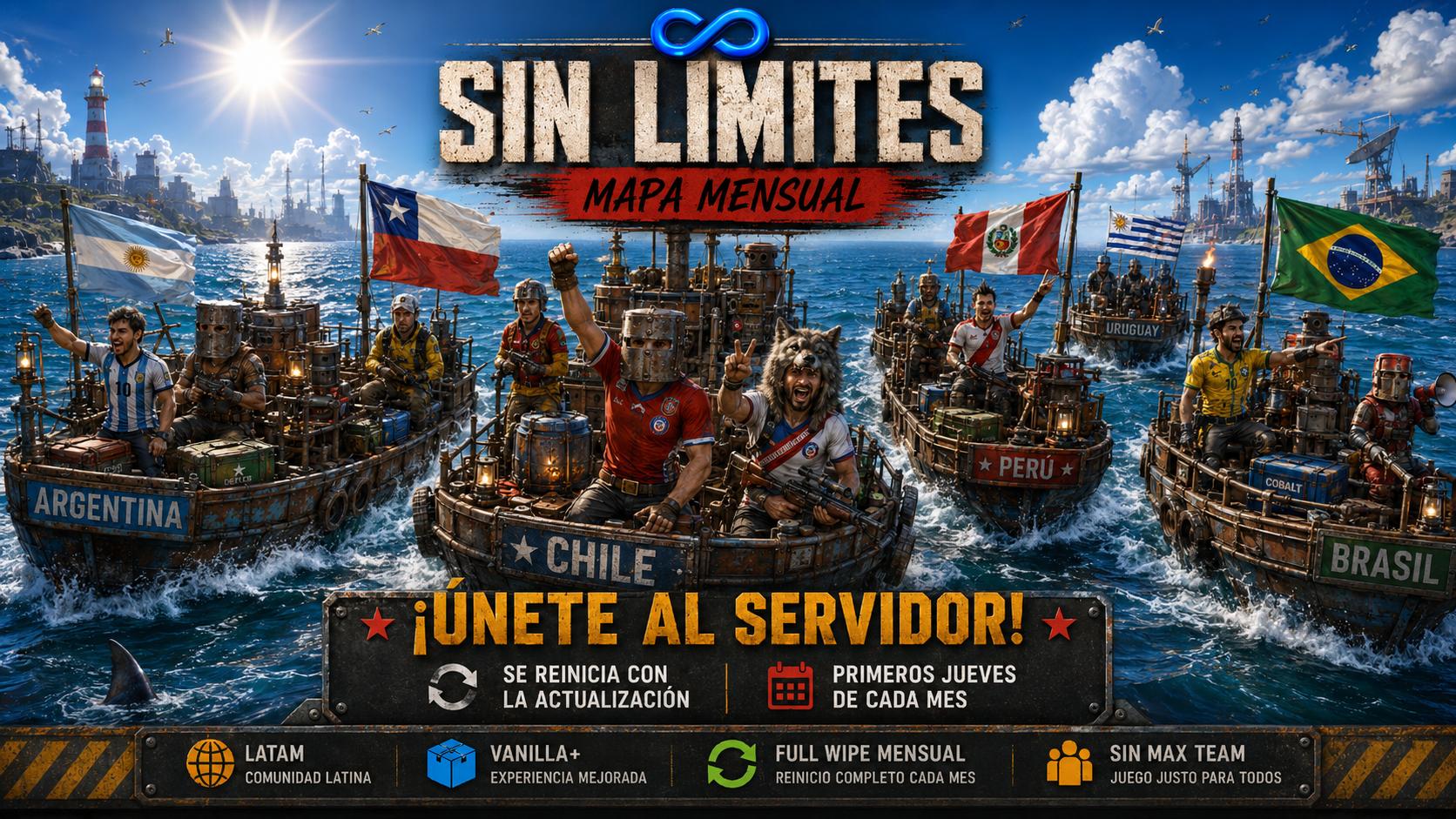 Discovery splash banner for SinLimitesChile.cl Discord server