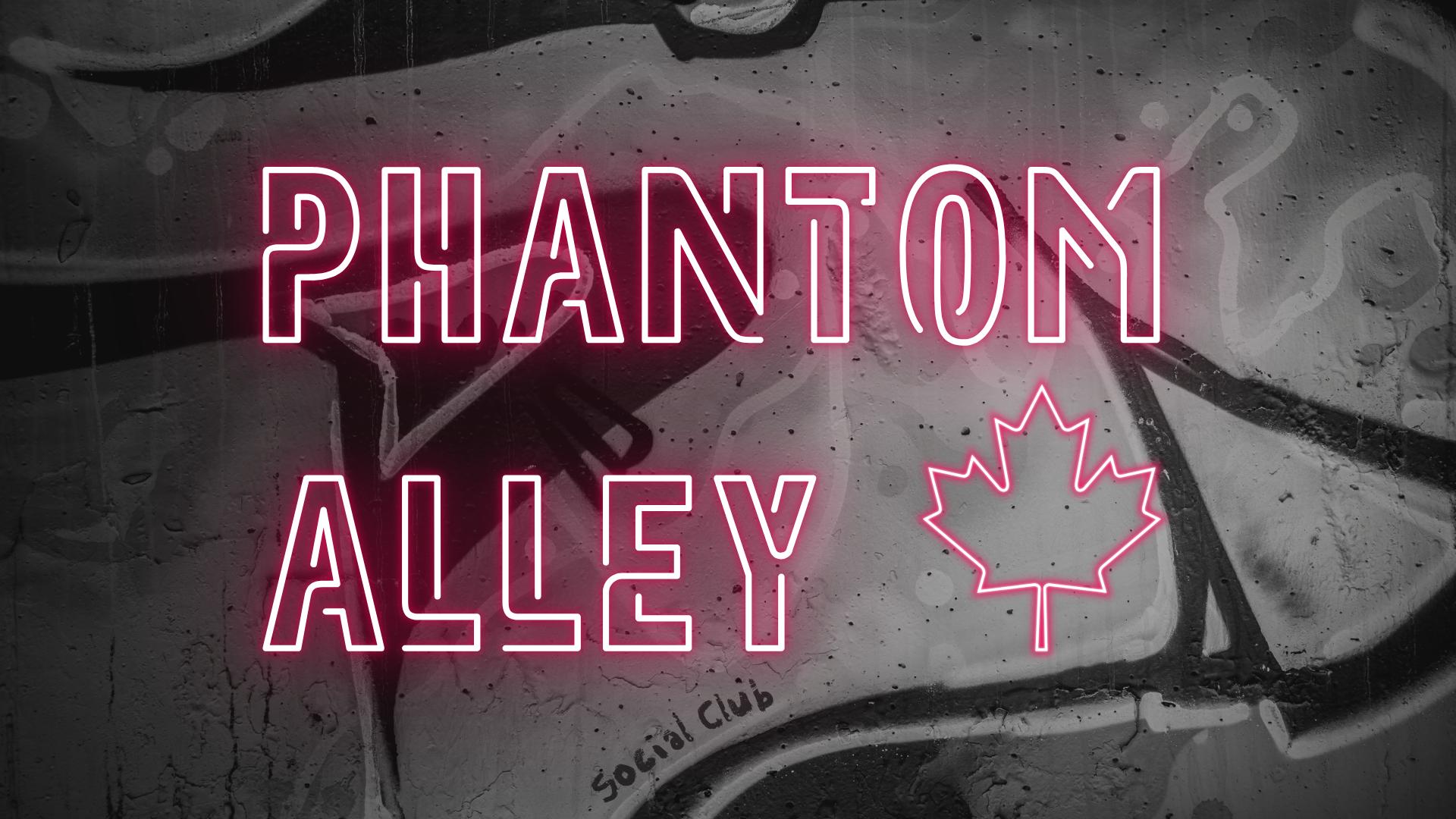 Discovery splash banner for Phantom Alley Discord server