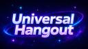 Discovery splash banner for Universal Hangout | Make Friends + Active VC Discord server