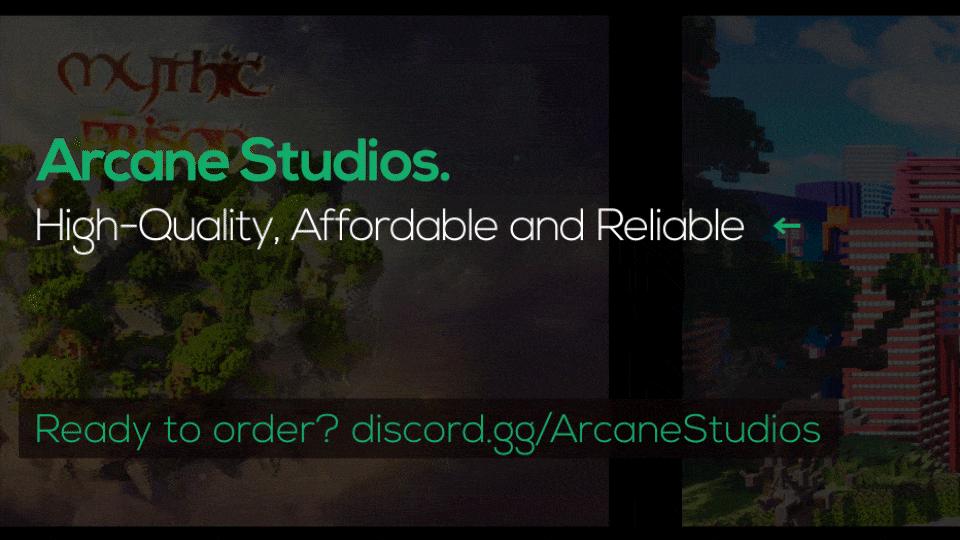 Discovery splash banner for Arcane Studios Discord server