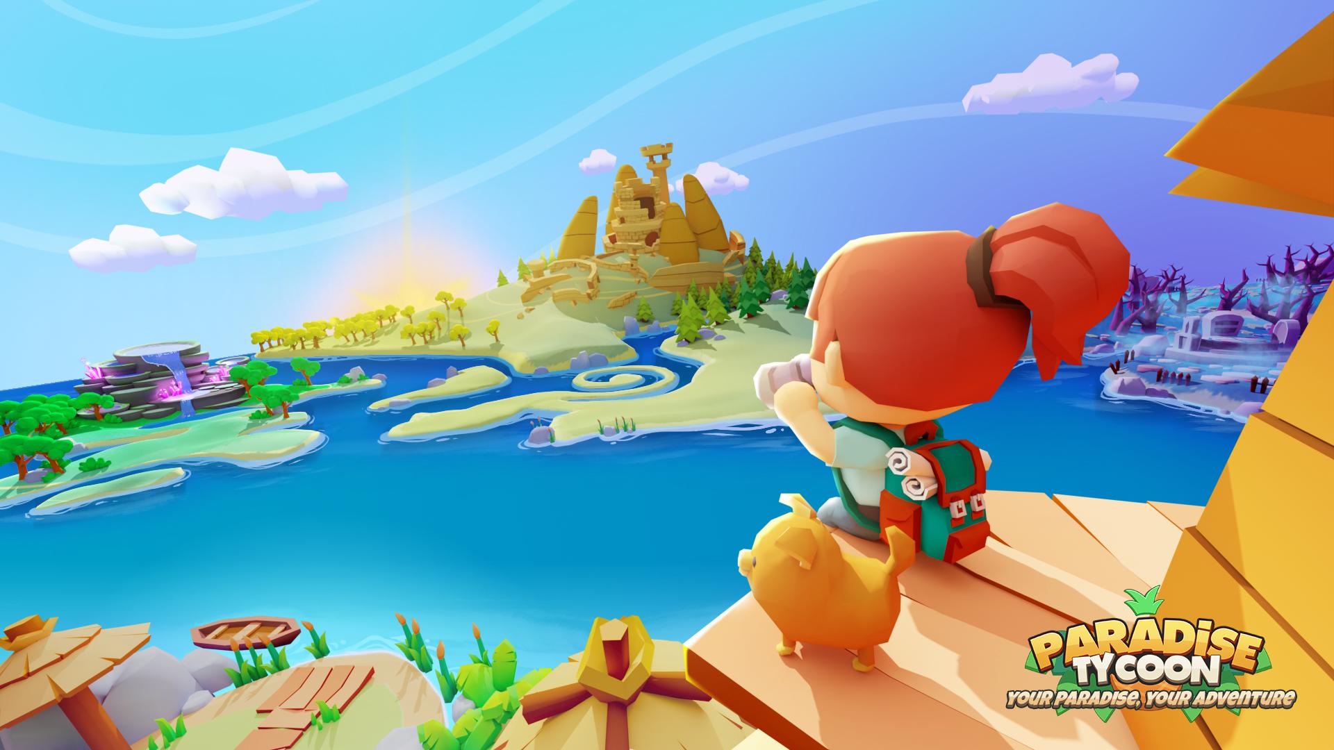Discovery splash banner for ParadiseTycoon Discord server