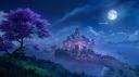 Discovery splash banner for Sacred Sakura Tree Discord server