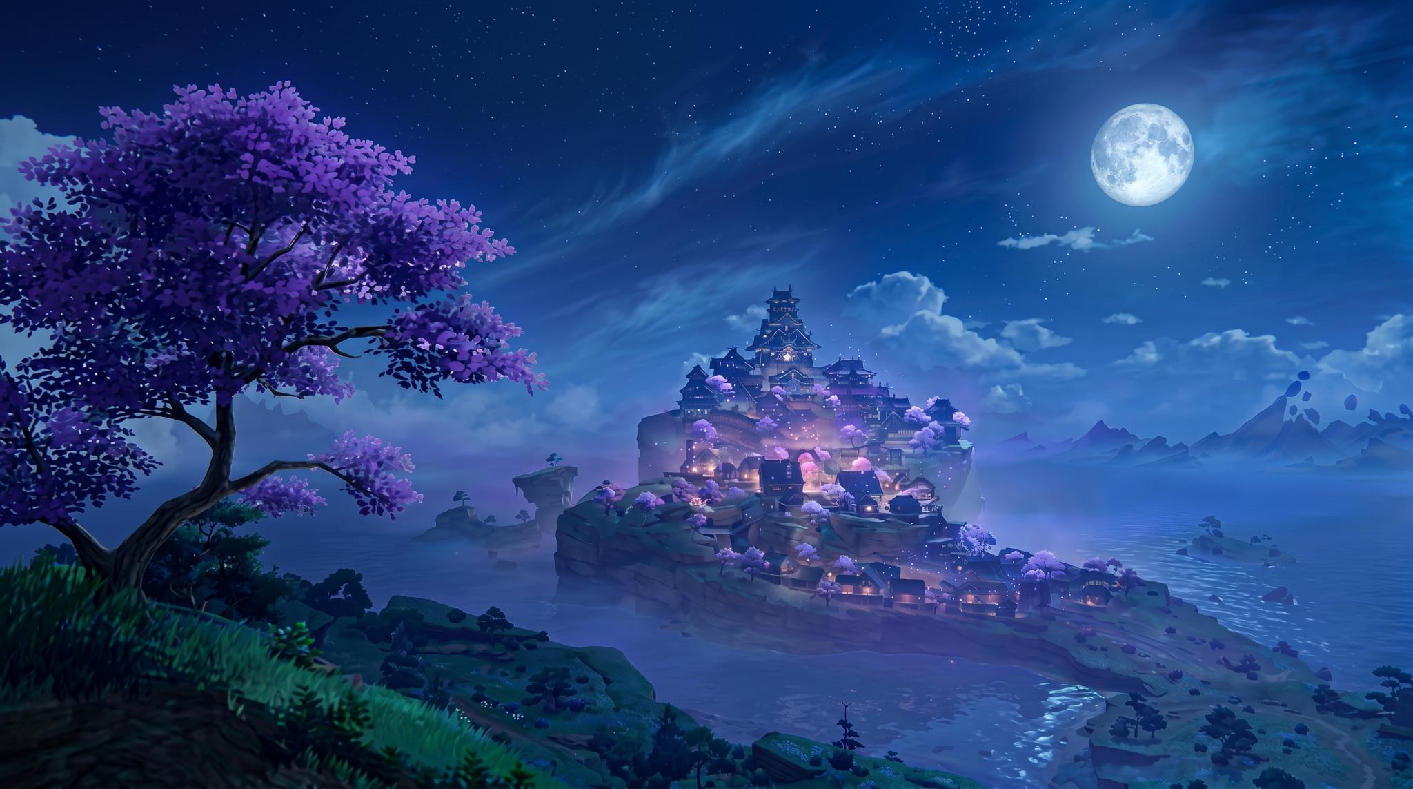 Discovery splash banner for Sacred Sakura Tree Discord server