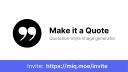 Discovery splash banner for Make it a Quote Discord server