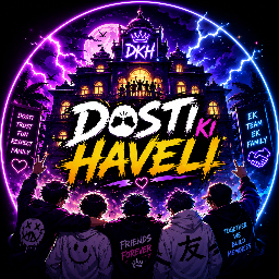 Discovery icon for Dosti Ki Haveli `||` Chilling Indian Community • Hindi • Active • Masti ( fun ) • Hangout • Vc Discord server